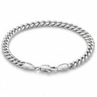 Tyrone 8mm gold Cuban link bracelet made of stainless steel with a polished finish and secure clasp.